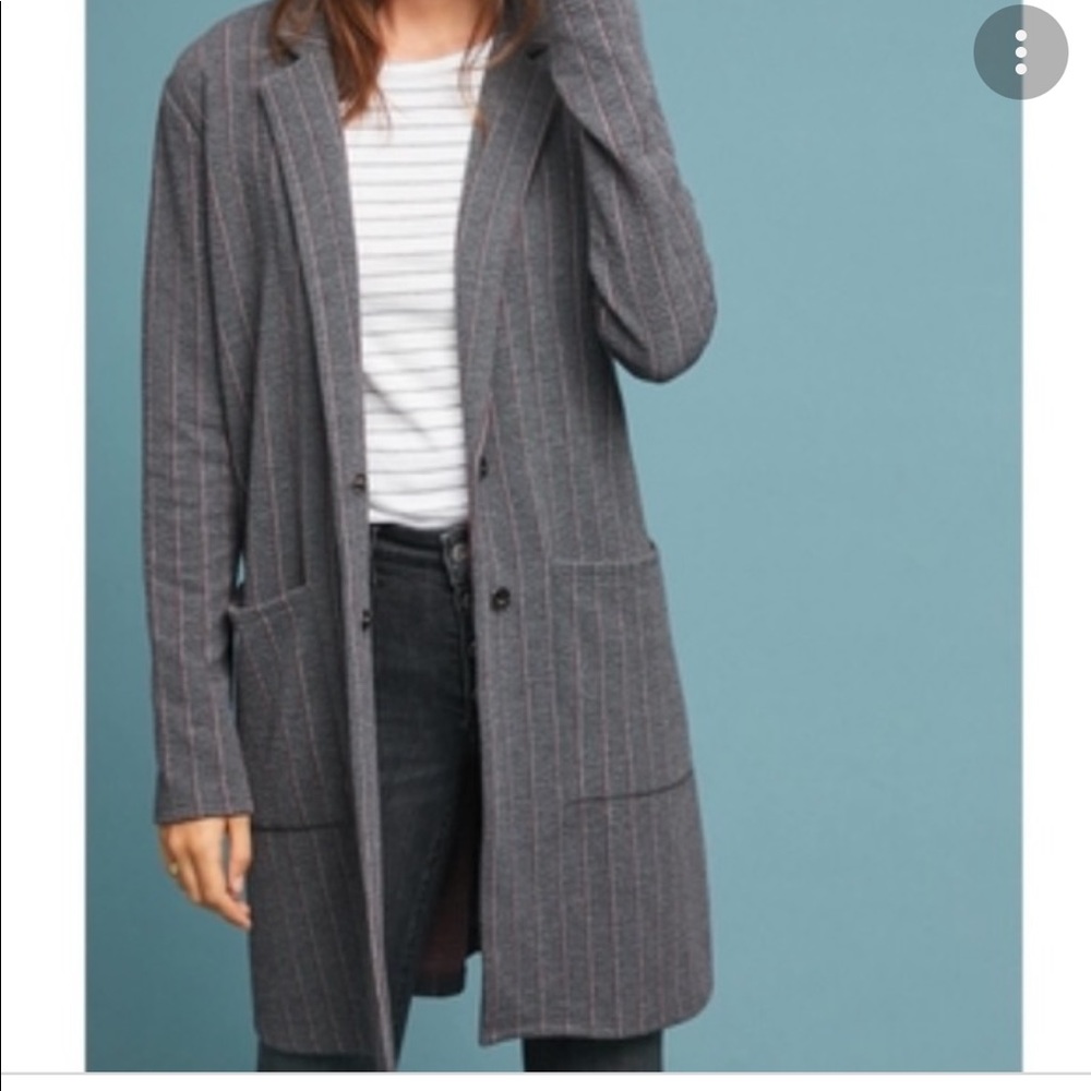 Harlyn long line jacket pocket front striped women’s large